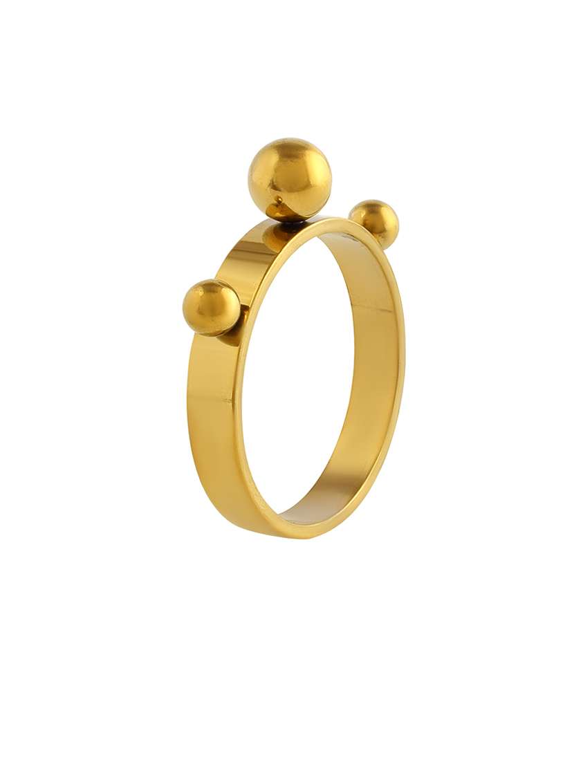 men gold plated finger ring - 21695277 - Standard Image - 2