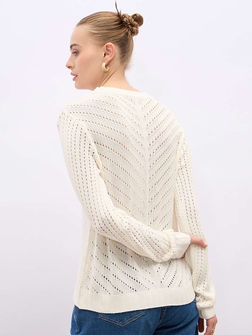 women acrylic long sleeve pullover - 21695358 -  Standard Image - 2