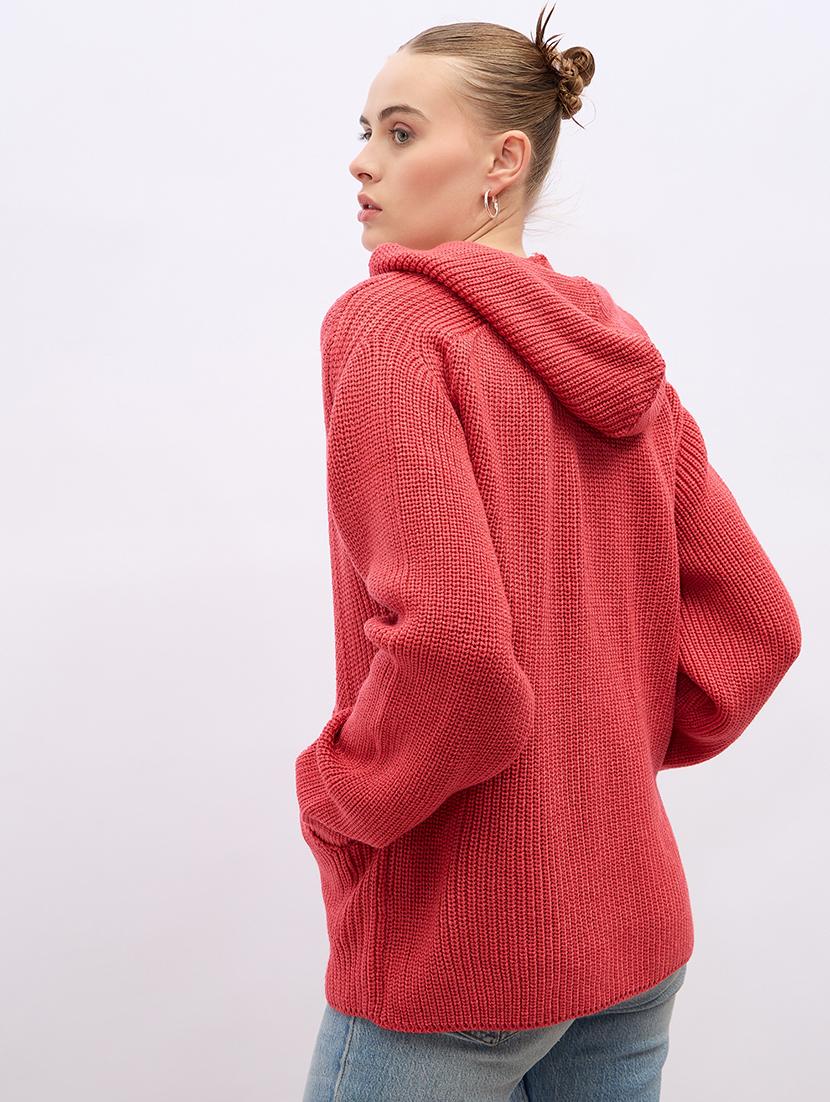 women acrylic long sleeve pullover - 21695362 - Standard Image - 2