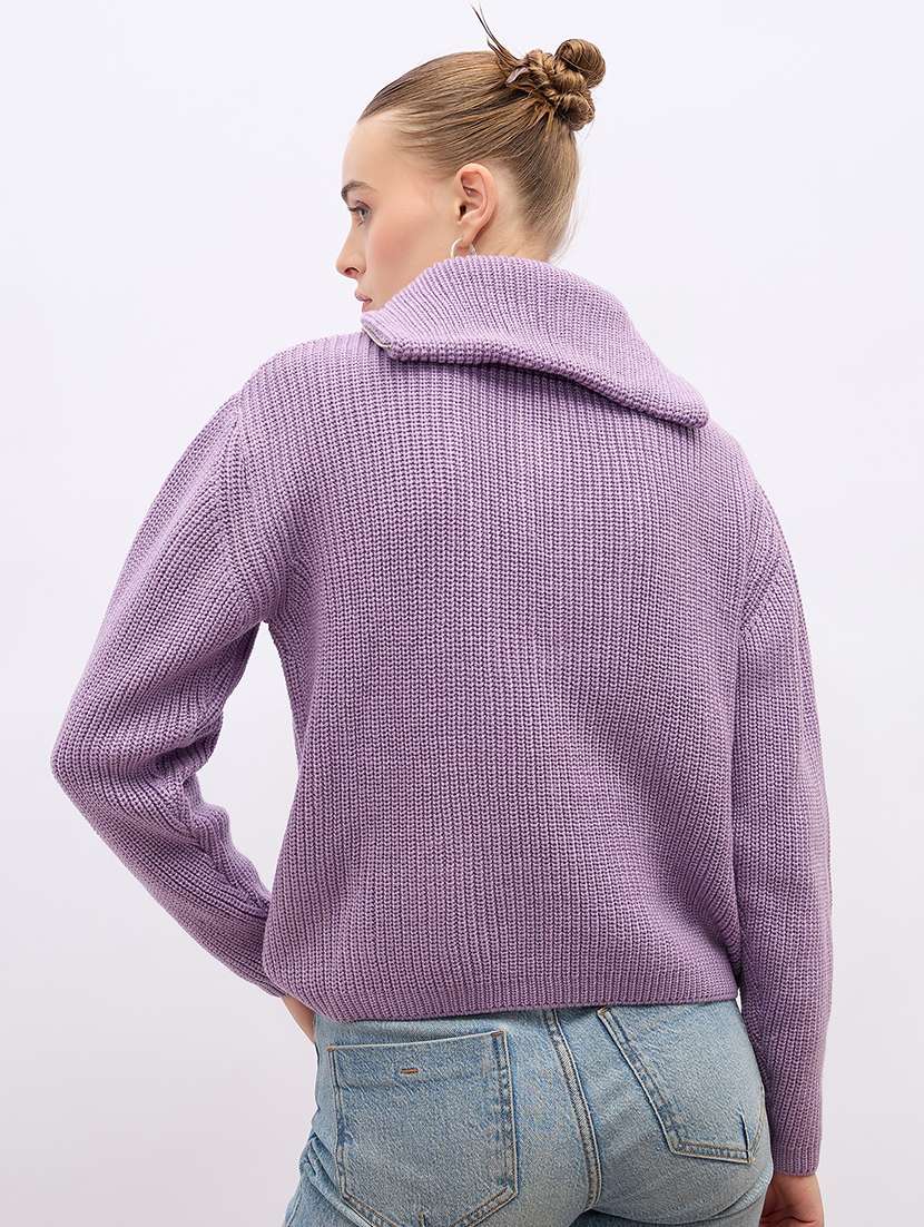 women acrylic long sleeve pullover - 21695368 -  Standard Image - 2