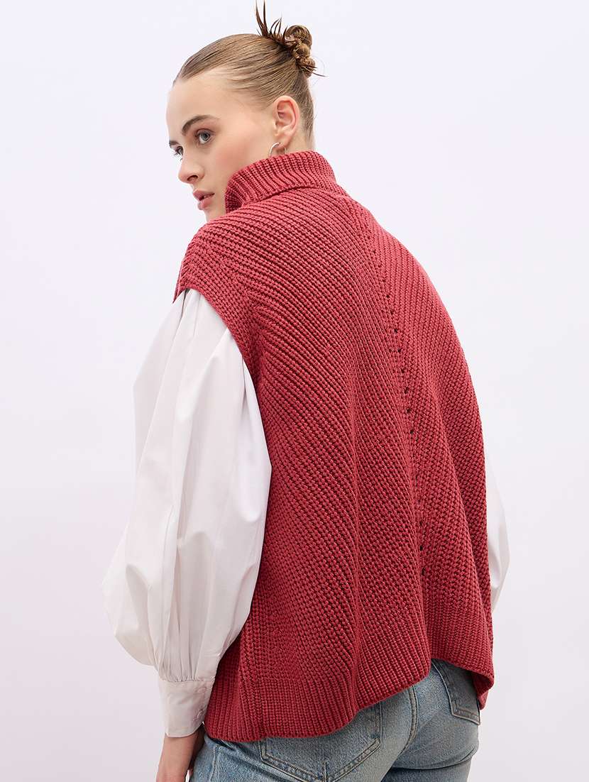 women acrylic sleeveless pullover - 21695378 -  Standard Image - 2