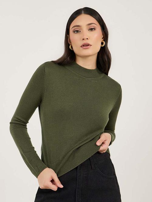 women acrylic long sleeve pullover - 21695382 -  Standard Image - 0