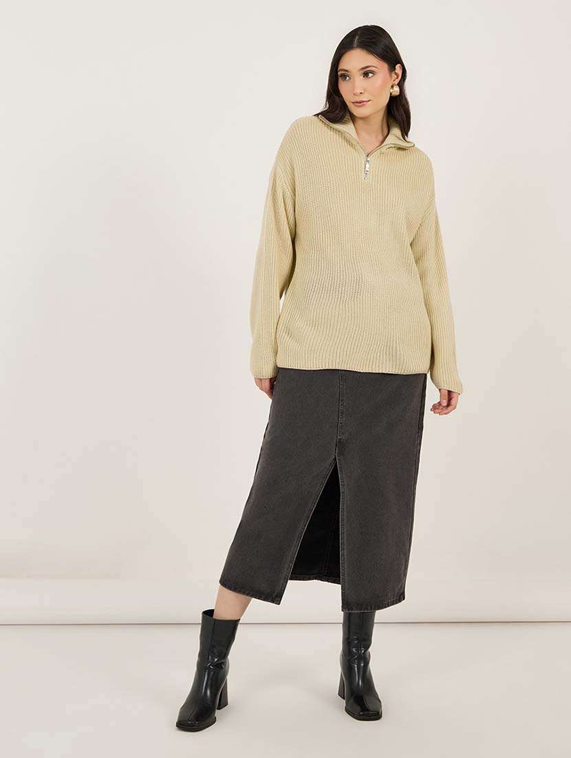 women self design long sleeve pullover - 21695387 -  Standard Image - 2