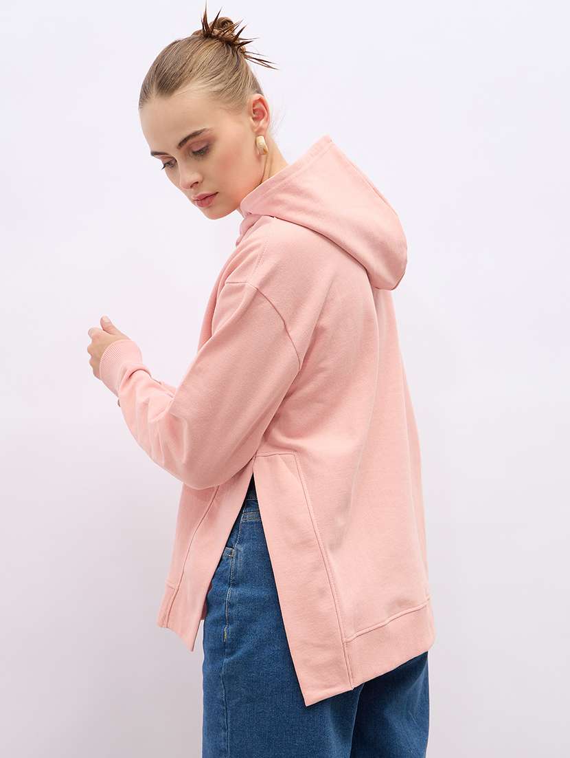 women chest print long sleeve sweatshirt - 21695434 -  Standard Image - 2