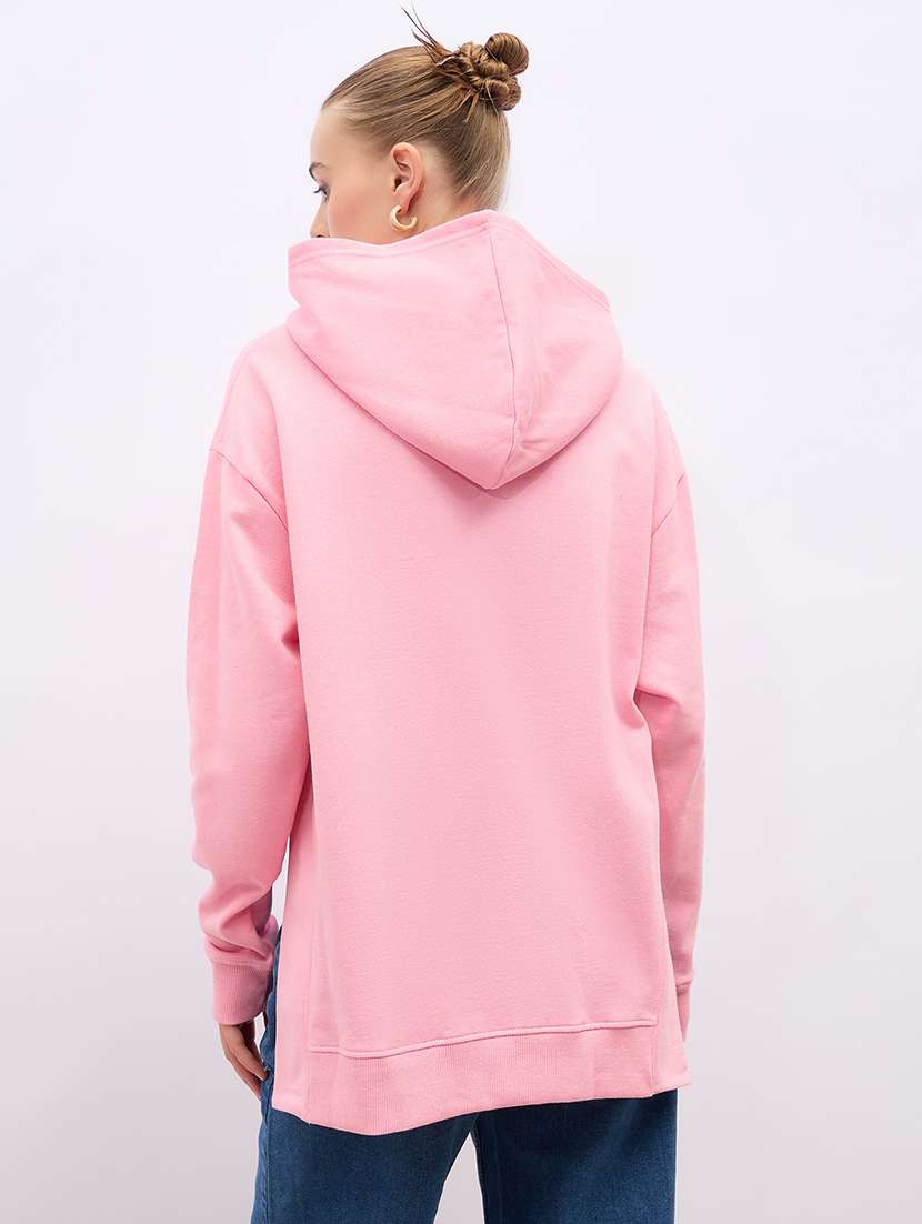 women chest print long sleeve sweatshirt - 21695435 -  Standard Image - 2