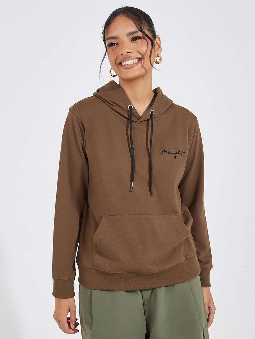 women long sleeves plain sweatshirt