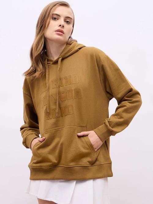 women solid long sleeve sweatshirt - 21695465 -  Standard Image - 0