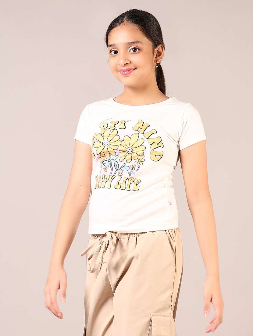 girls printed short sleeve tee - 21695517 -  Standard Image - 2