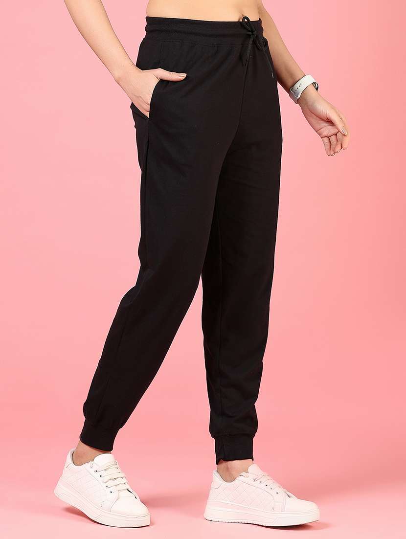 women solid mid rise jogger - 21695530 -  Standard Image - 2