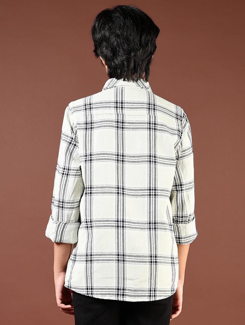 boys checkered long sleeve casual shirt - 21695557 - Standard Image - 2