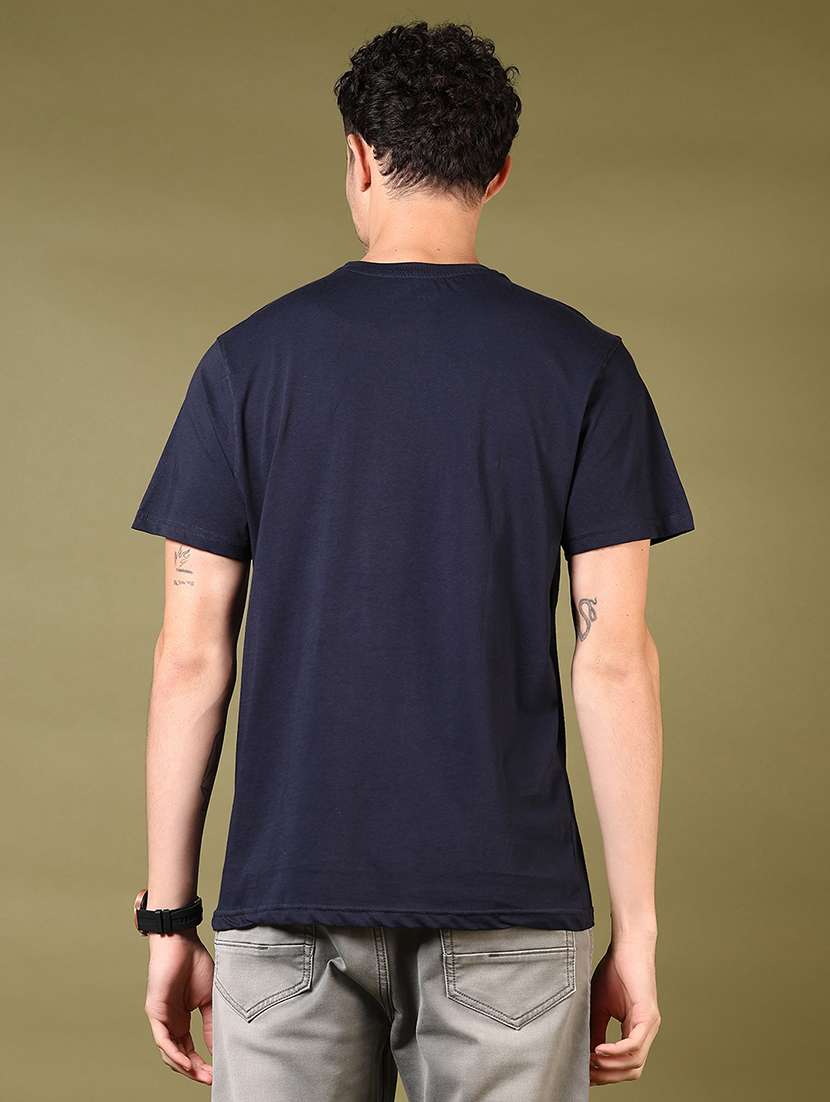 men front print short sleeve t-shirt - 21695606 -  Standard Image - 2