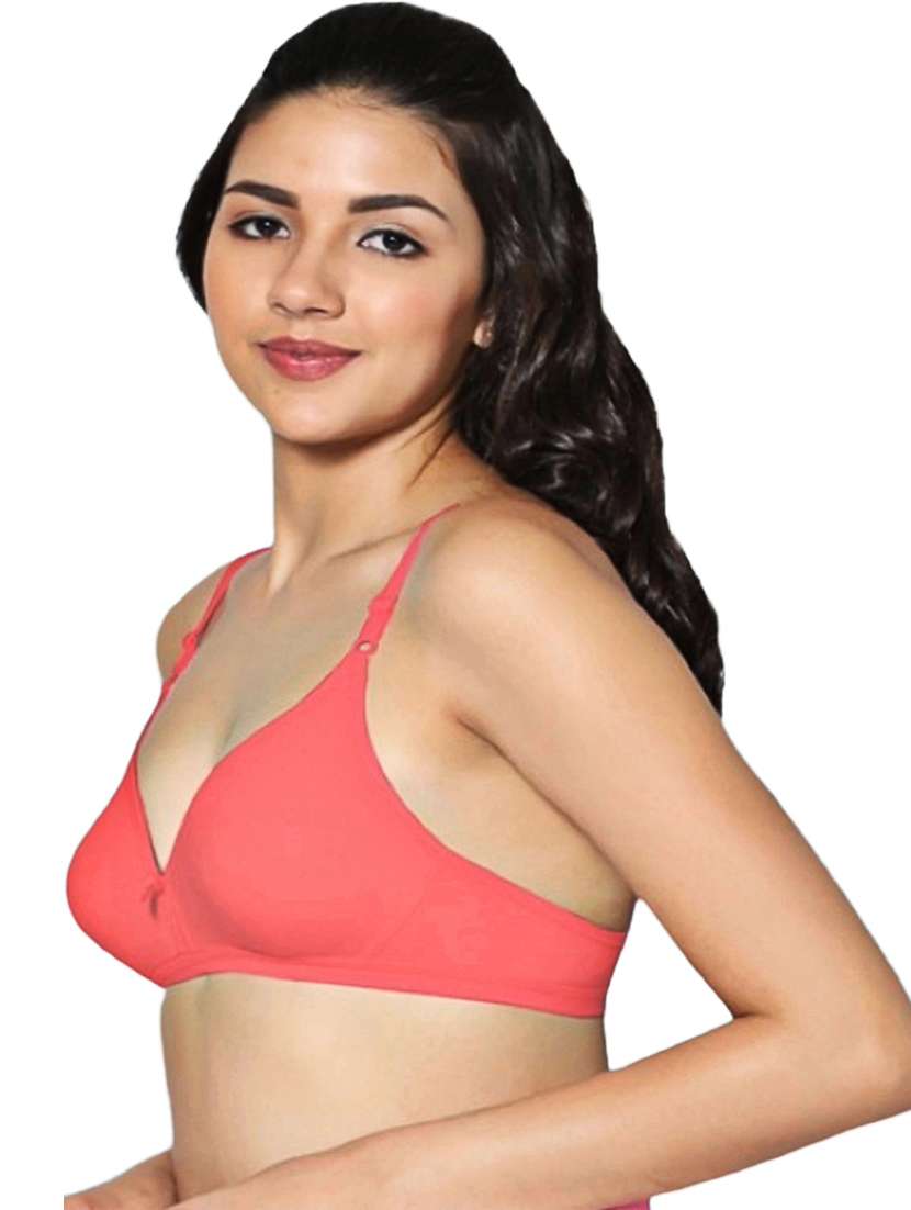 women solid non padded t-shirt bra - 21695817 -  Standard Image - 2