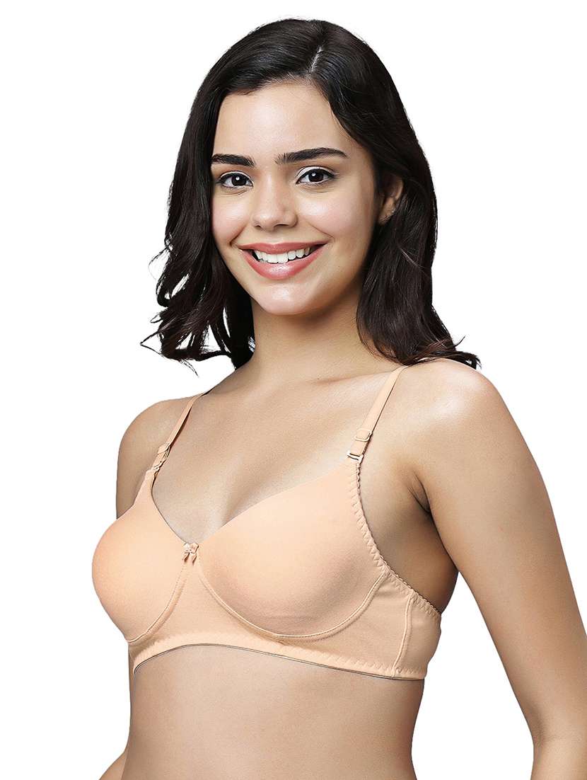 women pack of 2 solid non padded t-shirt bra - 21695846 -  Standard Image - 2