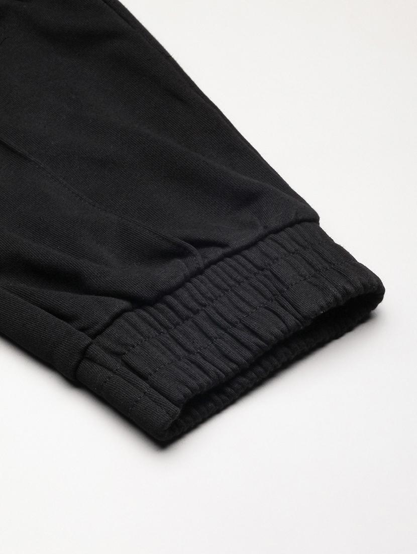 men black solid mid rise jogger - 21695994 - Standard Image - 7