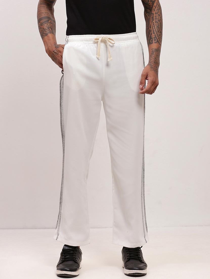 men solid regular fit full length track pants - 21696012 -  Zoom Image - 0