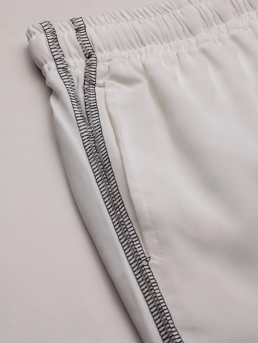 men solid regular fit full length track pants - 21696012 - Standard Image - 7