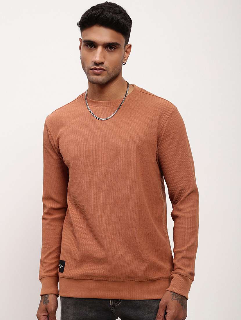 men solid long sleeve sweatshirt - 21696064 - Zoom Image - 0