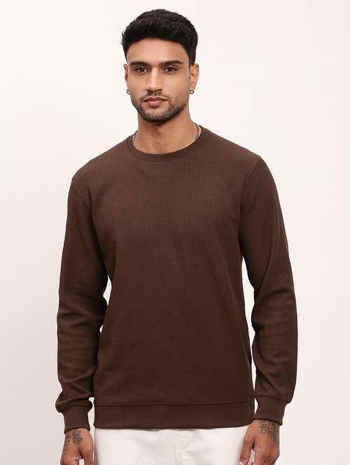 men solid long sleeve sweatshirt - 21696068 -  Standard Image - 0