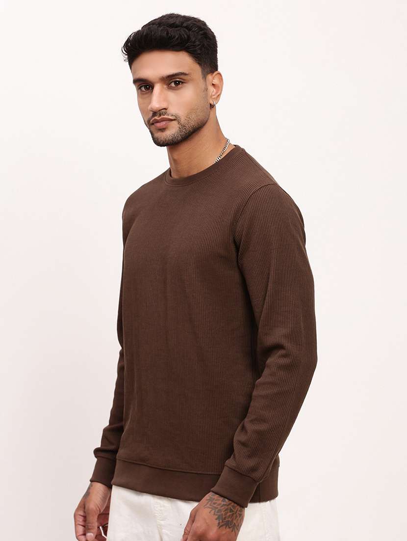 men solid long sleeve sweatshirt - 21696068 -  Standard Image - 2