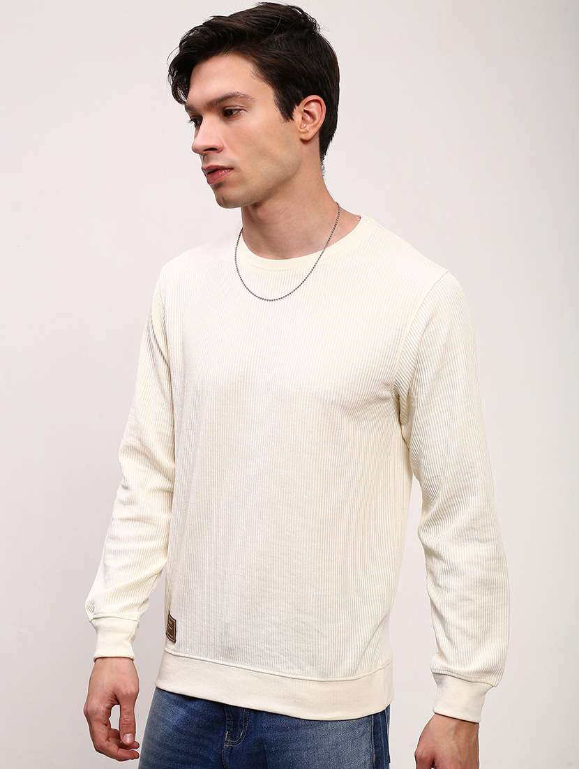 men solid long sleeve sweatshirt - 21696069 -  Standard Image - 2