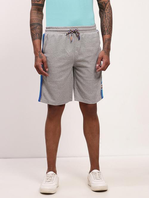 men side taped mid rise regular fit shorts - 21696090 -  Standard Image - 0