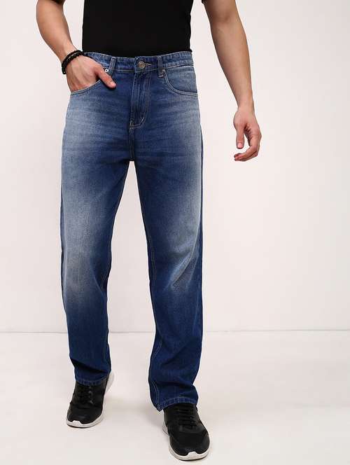 men blue low rise full length jean - 21696143 - Standard Image - 0