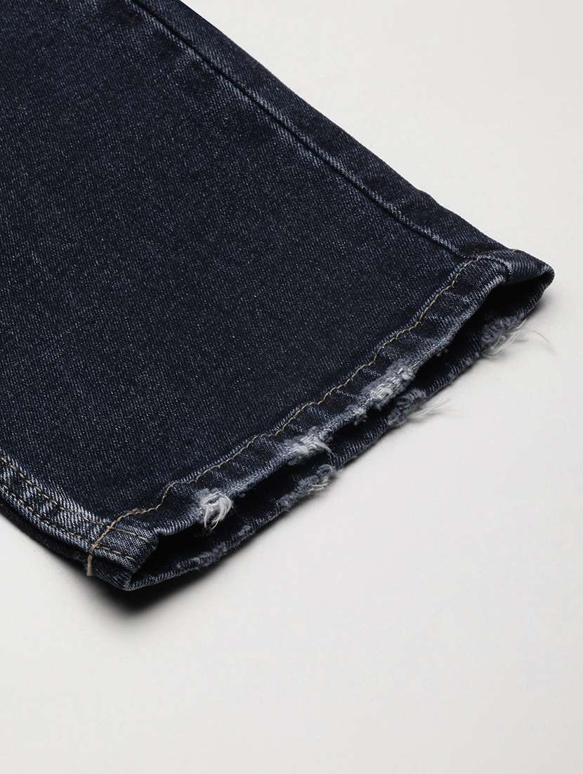 men navy blue low rise full length jean - 21696144 -  Standard Image - 7