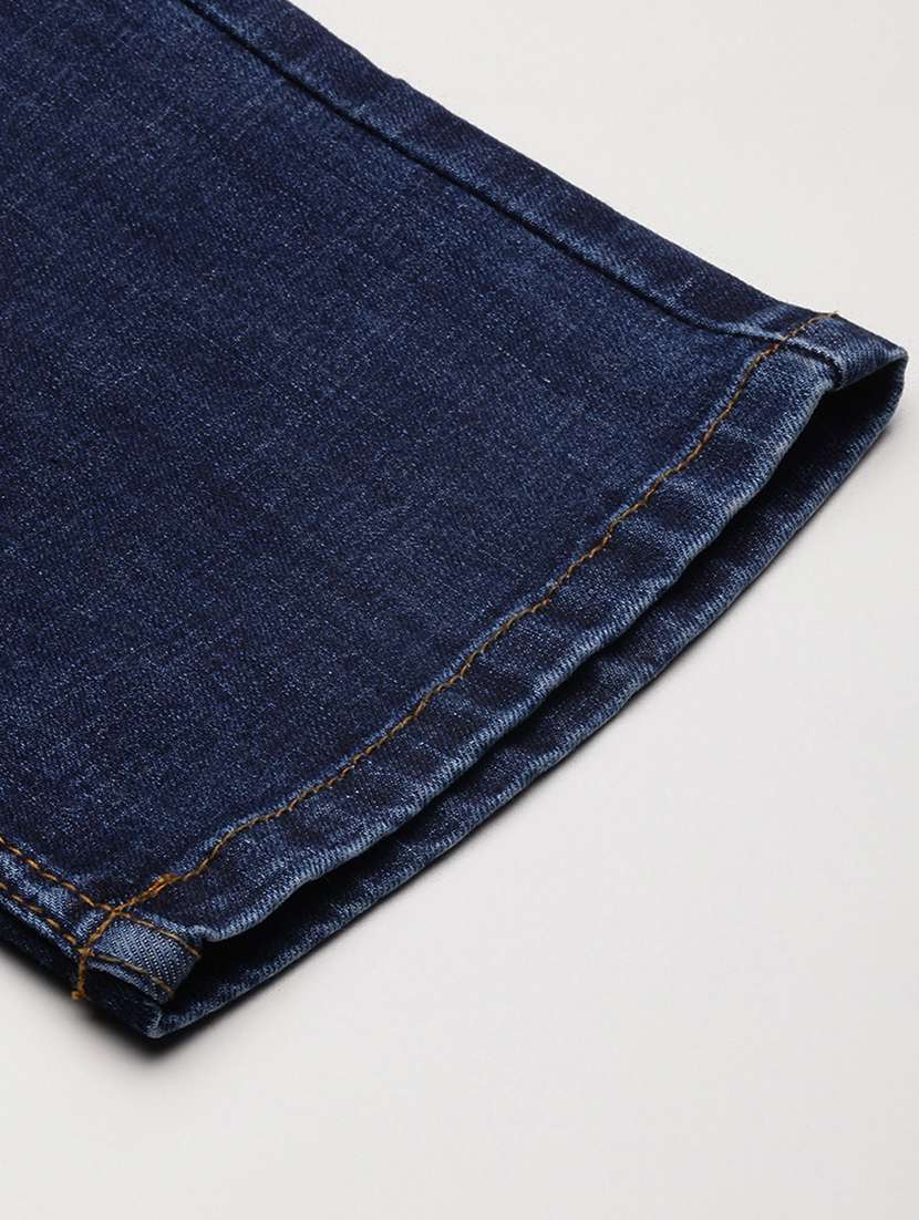 men navy blue low rise full length jean - 21696159 -  Standard Image - 7