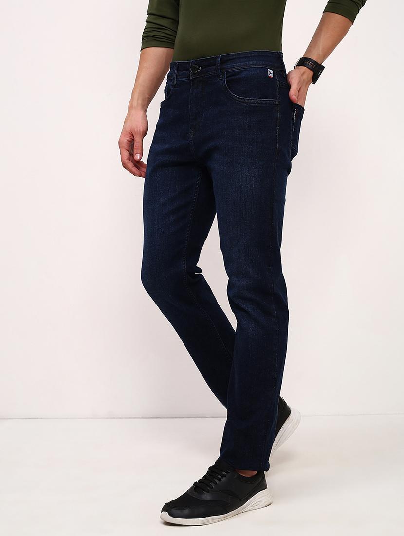 men navy blue low rise full length jean - 21696171 - Standard Image - 2