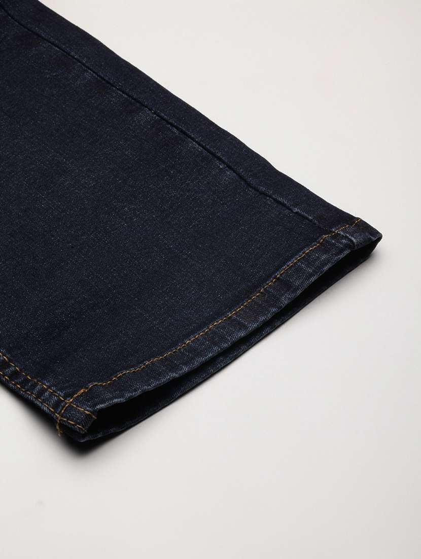 men navy blue low rise full length jean - 21696179 -  Standard Image - 7