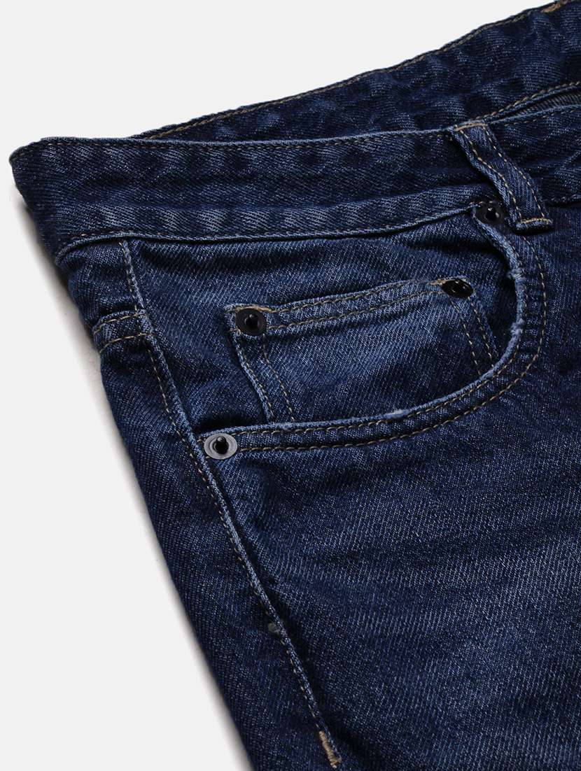 men navy blue low rise full length jean - 21696186 -  Standard Image - 7