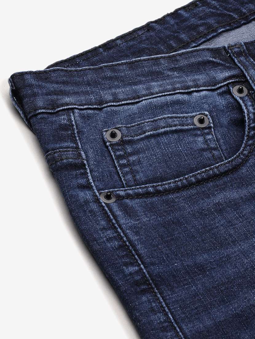 men navy blue low rise full length jean - 21696188 -  Standard Image - 7