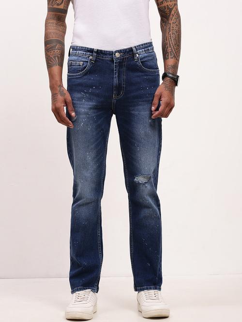 men blue low rise full length jean - 21696189 - Standard Image - 0
