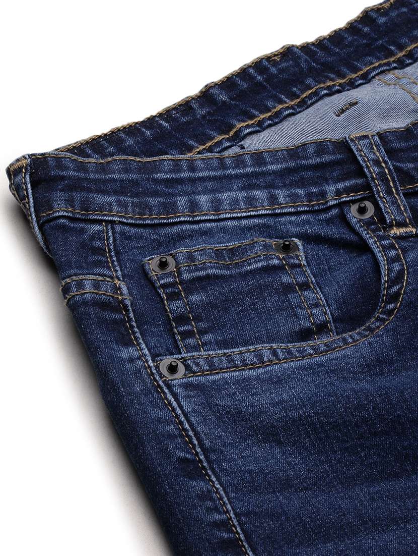 men navy blue low rise full length jean - 21696191 -  Standard Image - 7