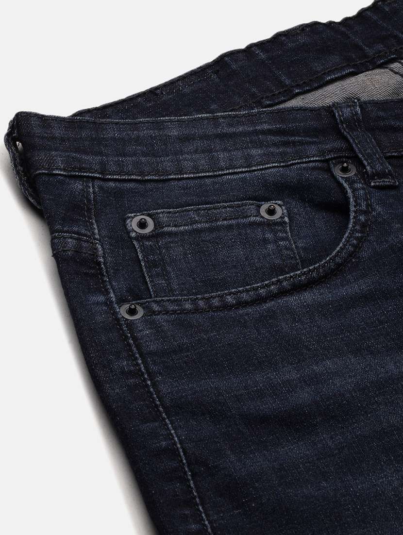 men navy blue low rise full length jean - 21696197 -  Standard Image - 7