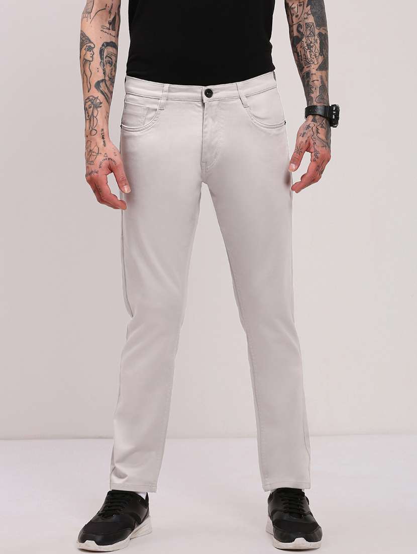 men grey low rise full length jean