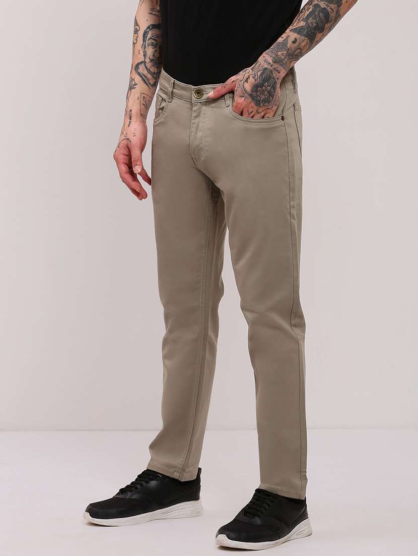 men olive low rise full length jean - 21696200 -  Standard Image - 2