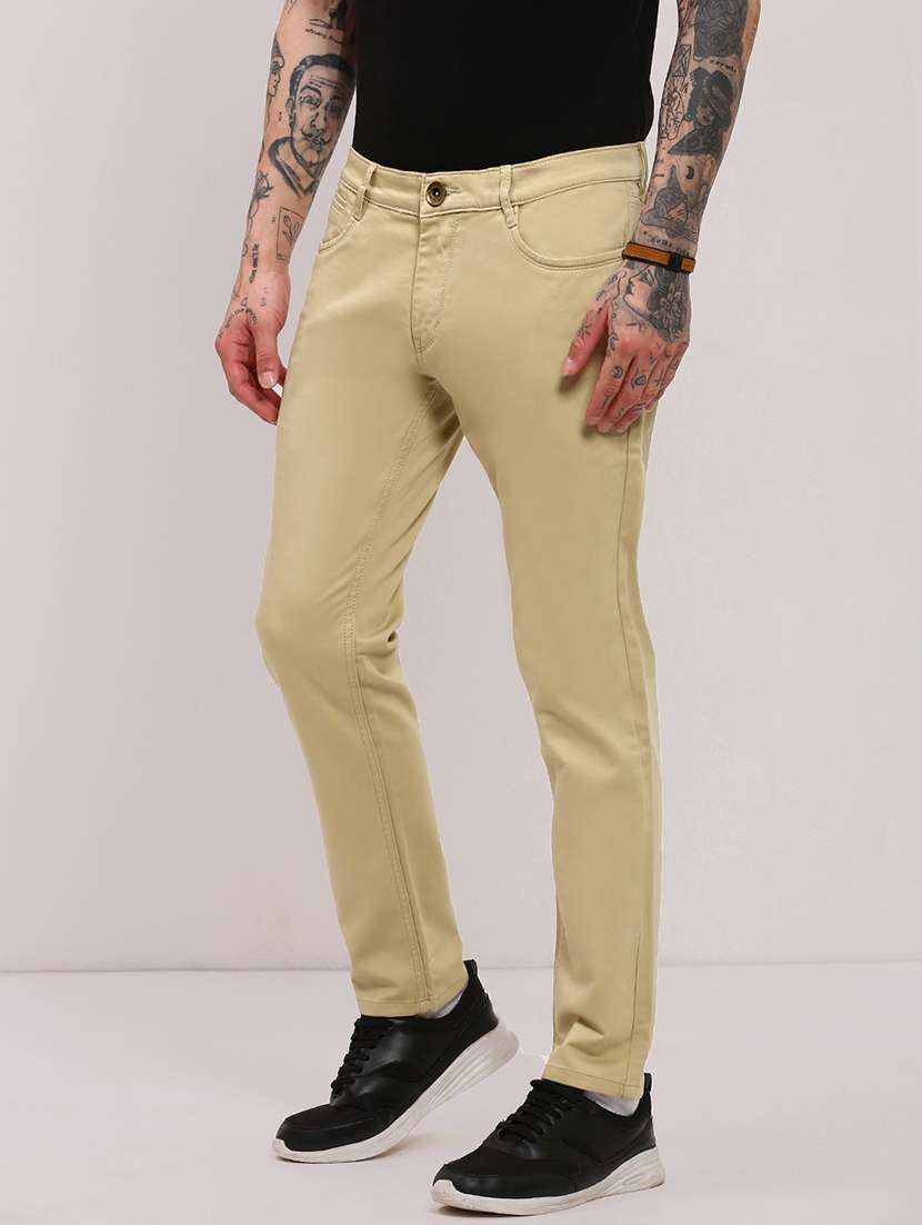 men khaki low rise full length jean - 21696203 - Standard Image - 2