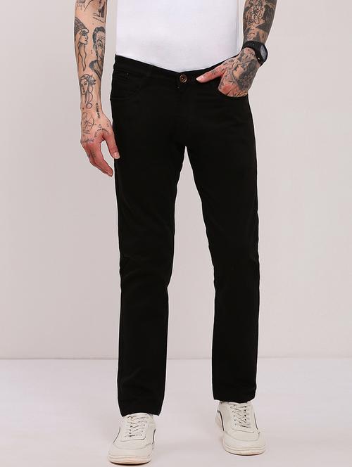 men black low rise full length jean - 21696204 - Standard Image - 0