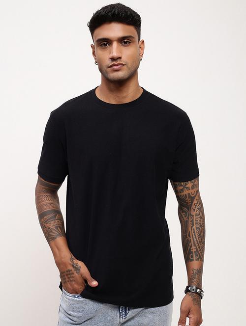 men solid short sleeve slim fit t-shirt - 21696218 -  Standard Image - 0