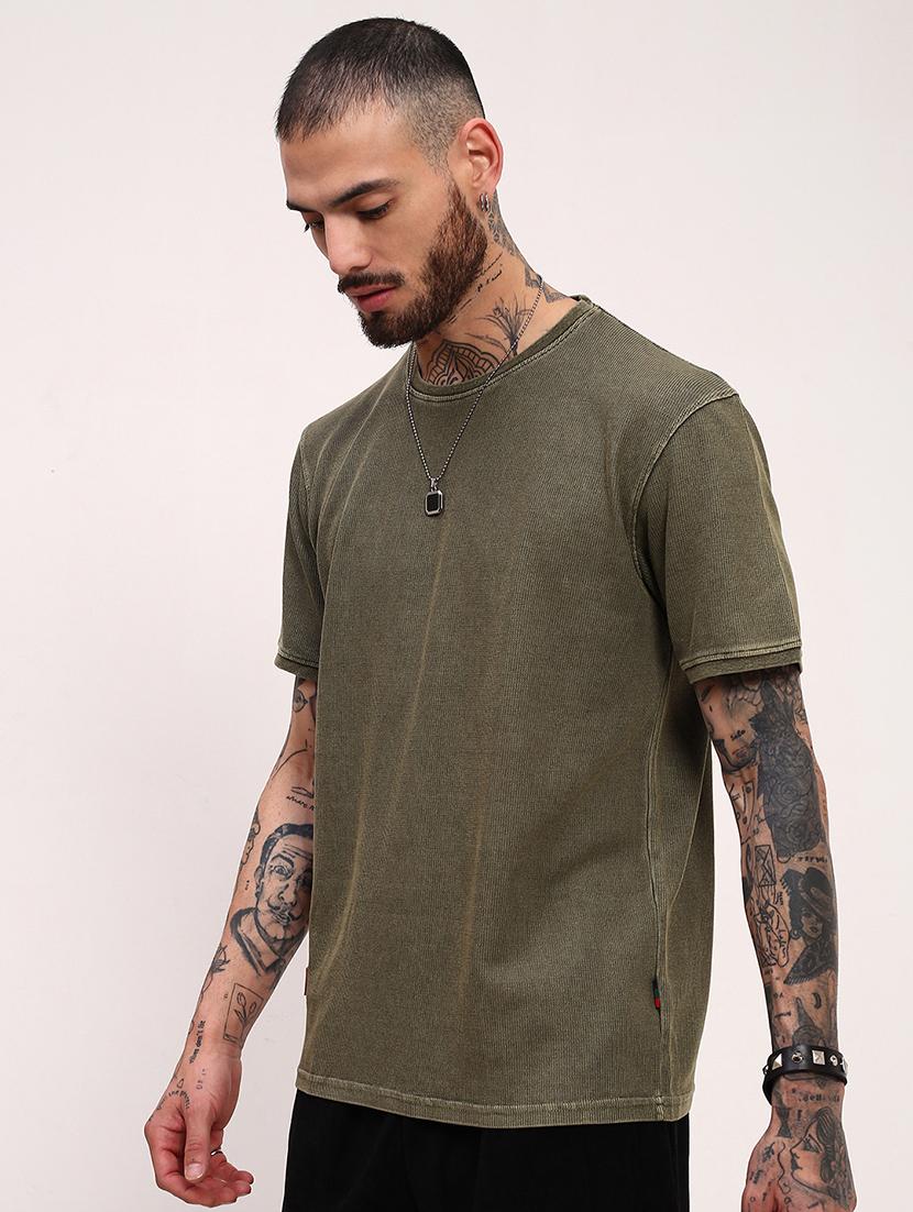 men solid short sleeve regular fit t-shirt - 21696220 - Standard Image - 2