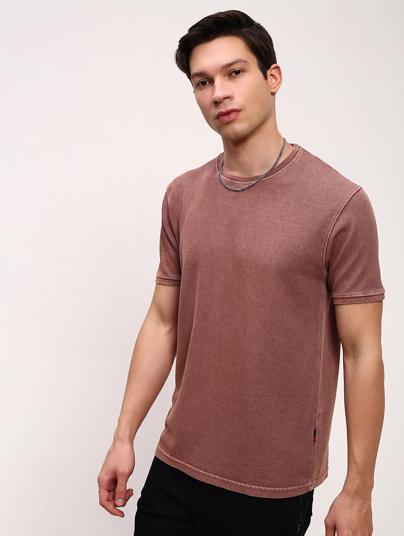 men solid short sleeve slim fit t-shirt - 21696223 - Standard Image - 2