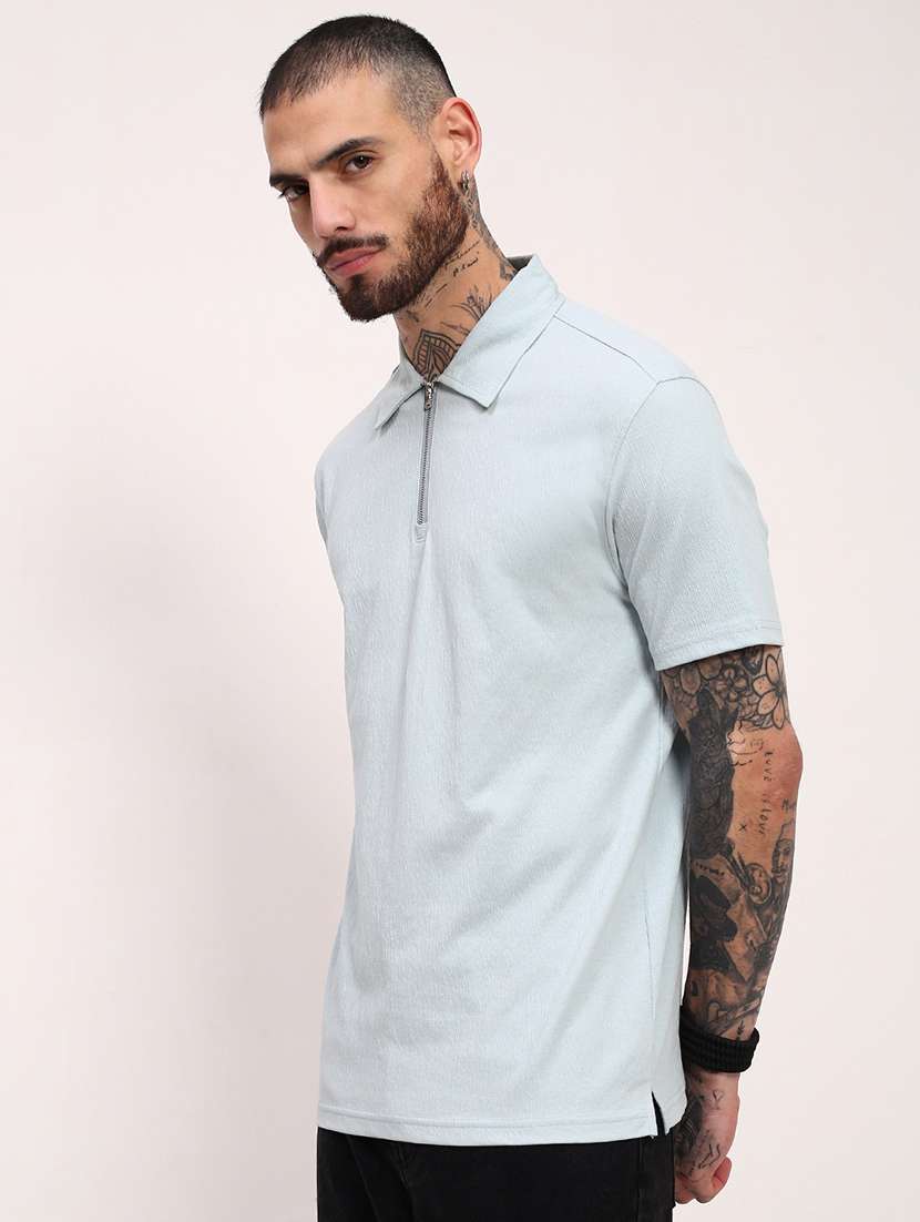 men solid short sleeve polo t-shirt - 21696226 -  Standard Image - 2