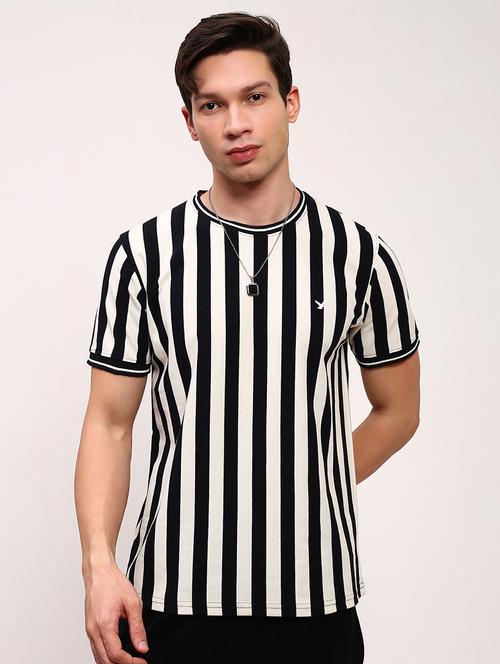 men striped short sleeve slim fit t-shirt - 21696267 -  Standard Image - 0