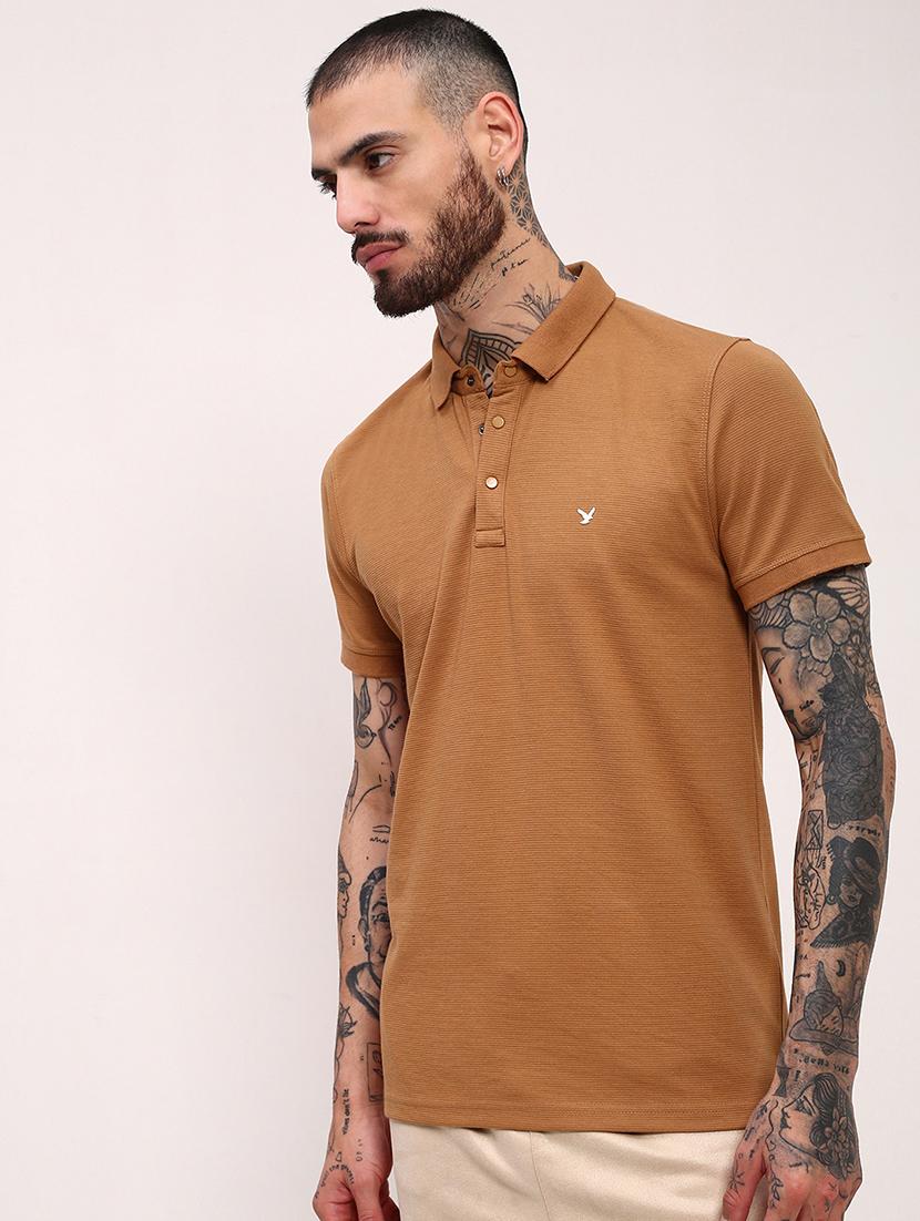 men solid short sleeve polo t-shirt - 21696270 - Standard Image - 2