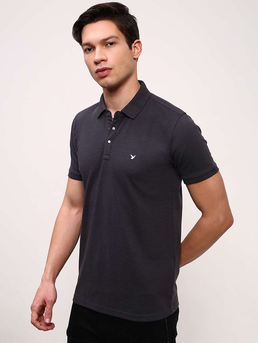 men solid short sleeve polo t-shirt - 21696272 -  Standard Image - 2