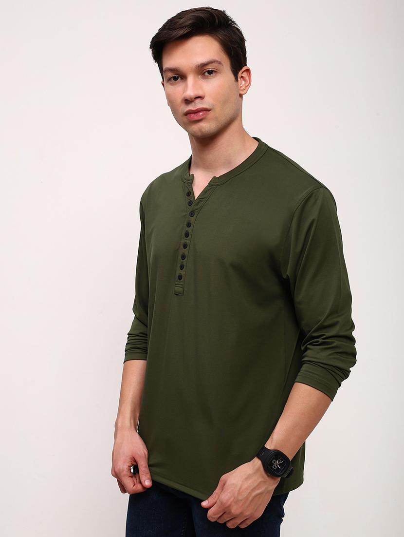 men solid long sleeve regular fit t-shirt - 21696275 - Standard Image - 2