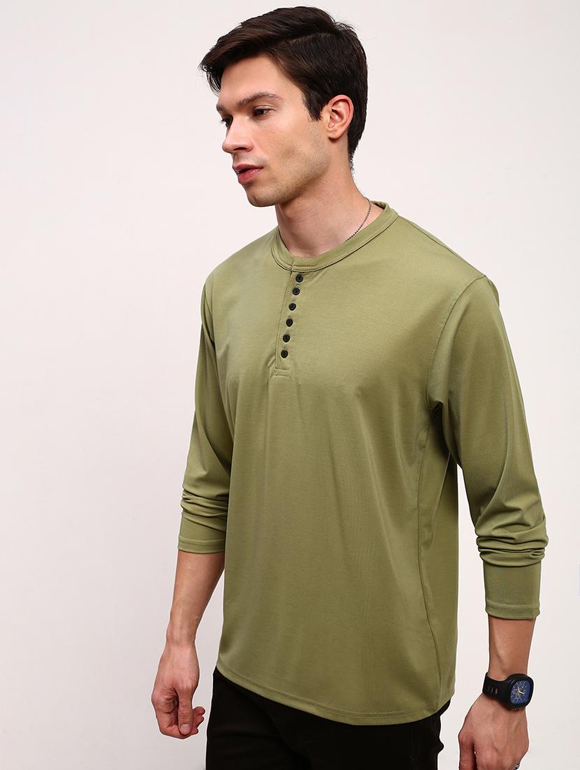 men solid long sleeve regular fit t-shirt - 21696279 - Standard Image - 2