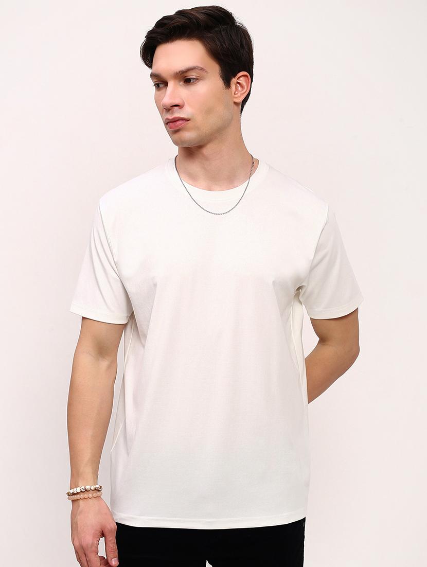 men solid short sleeve regular fit t-shirt - 21696282 -  Zoom Image - 0