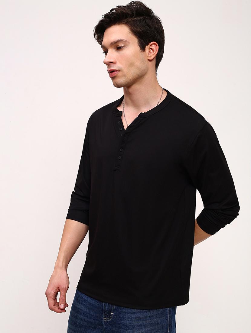 men solid long sleeve regular fit t-shirt - 21696287 - Standard Image - 2
